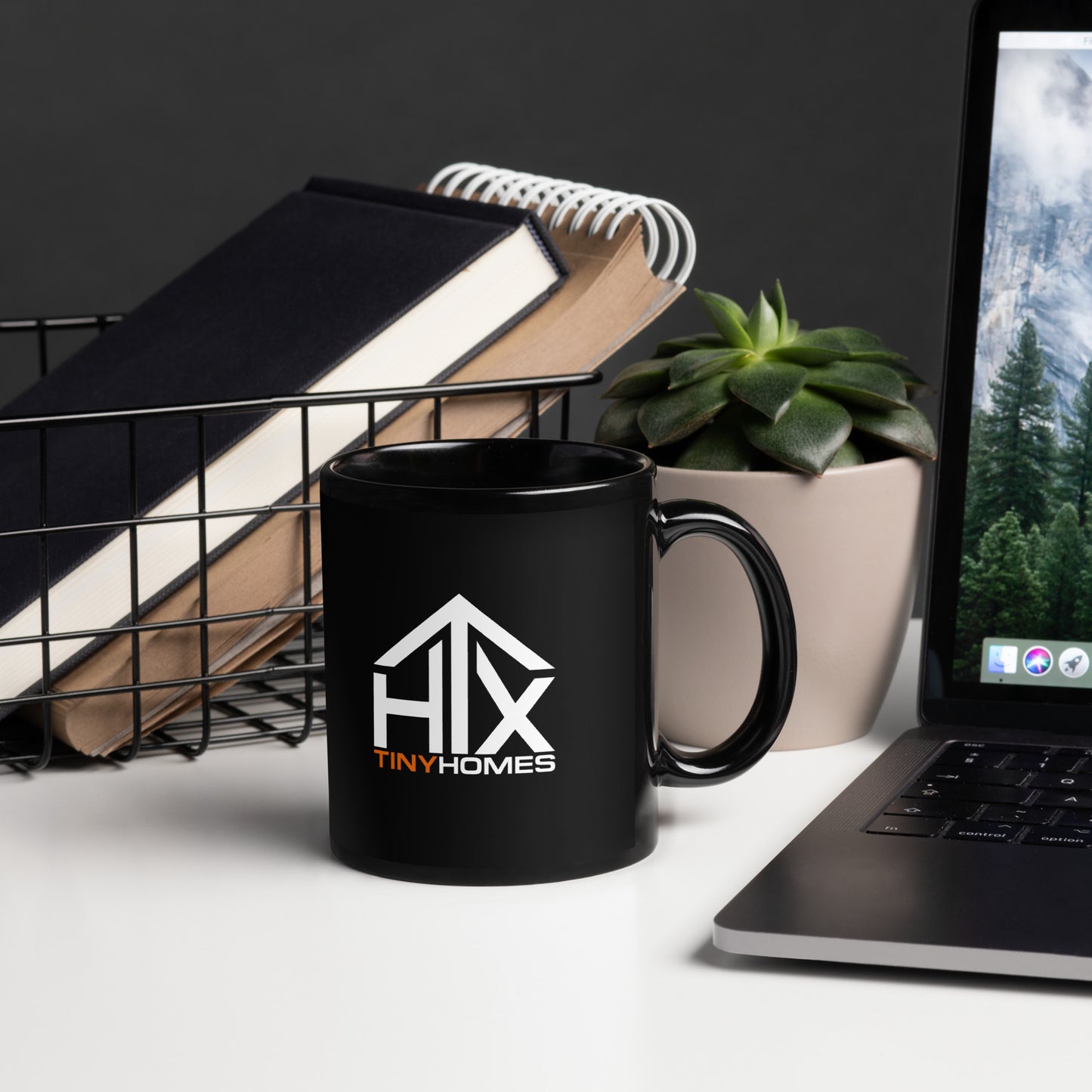 HTX Tiny Homes - Black Glossy Mug